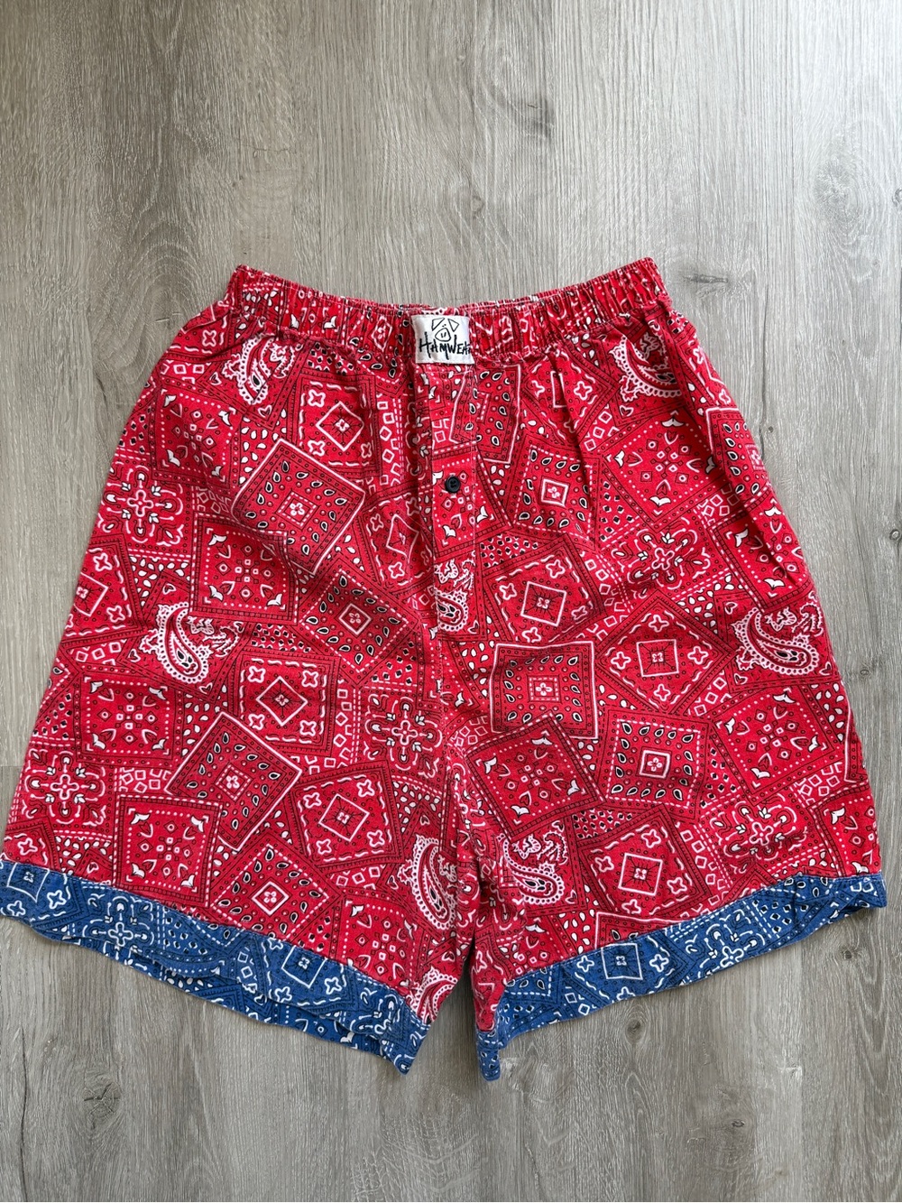 Hamwear vintage USA bandana high rise boxer shorts festival unisex large